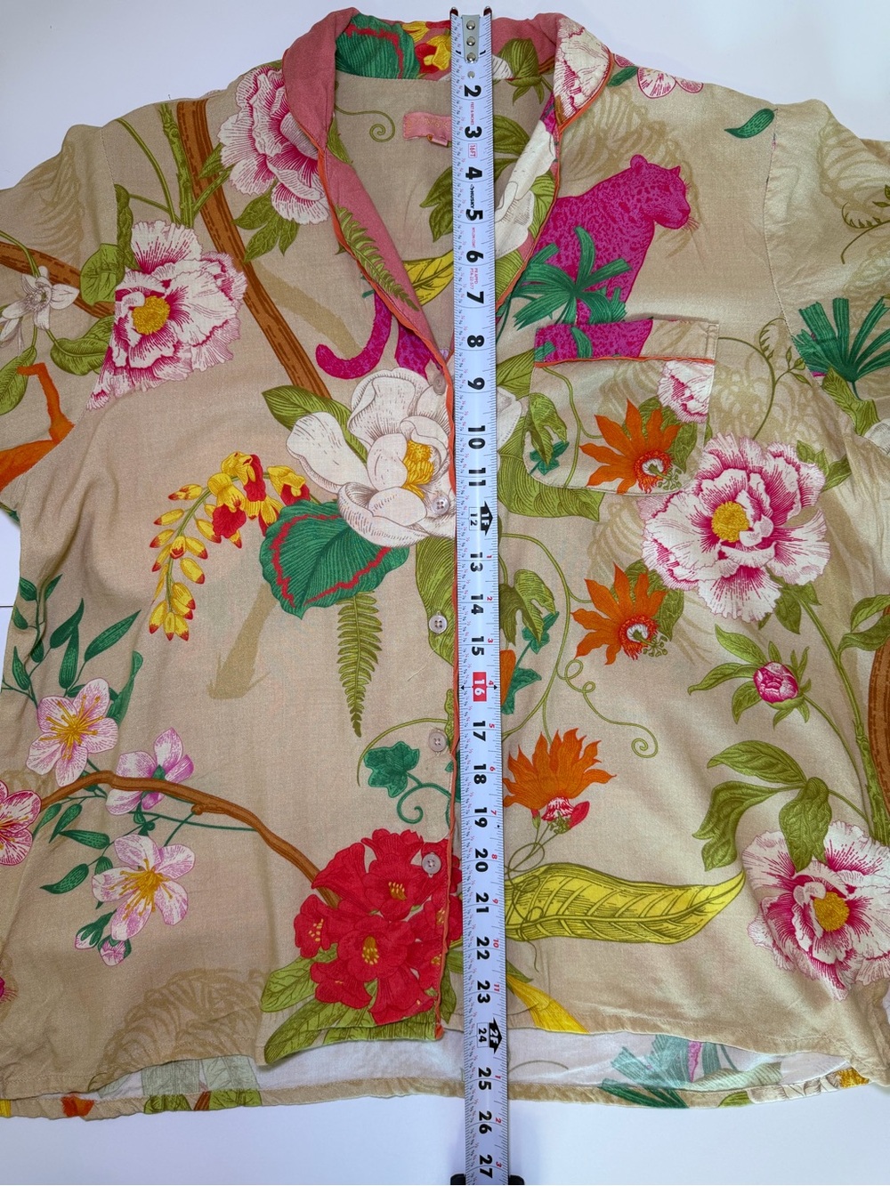 Powder Women's Floral Print
Pajama Shirt and Shorts Set - Picture 12 of 16